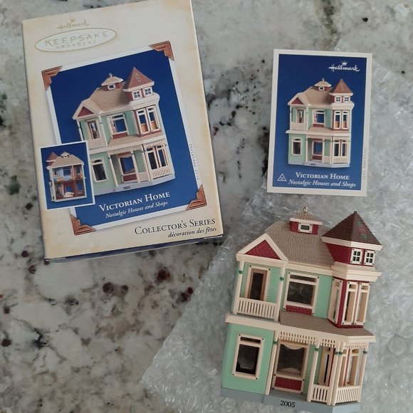 NIB 2005 Victorian Home Hallmark Keepsake Ornament Nostalgic Houses & Shops #22 - Picture 6 of 14